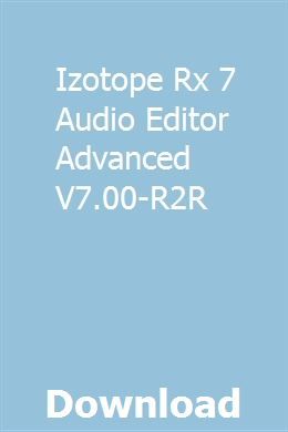 Izotope 5 free download